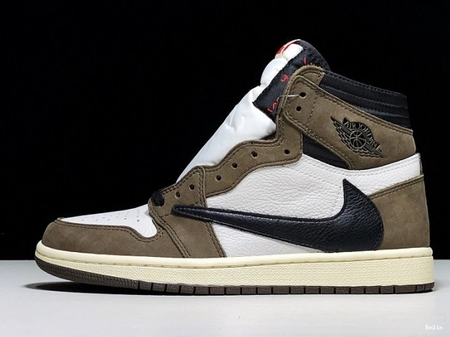 Bmlin Travis Jordan Air Retro x High 1 - 'Mocha' Scott CD4487 100 OG 0803